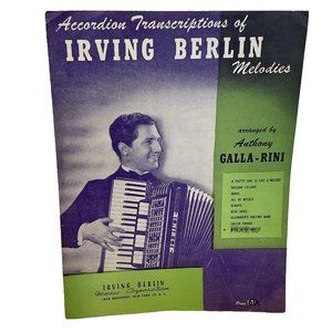 White Christmas Accordion Sheet Music 1942 Irving Berlin Publishing Corp.